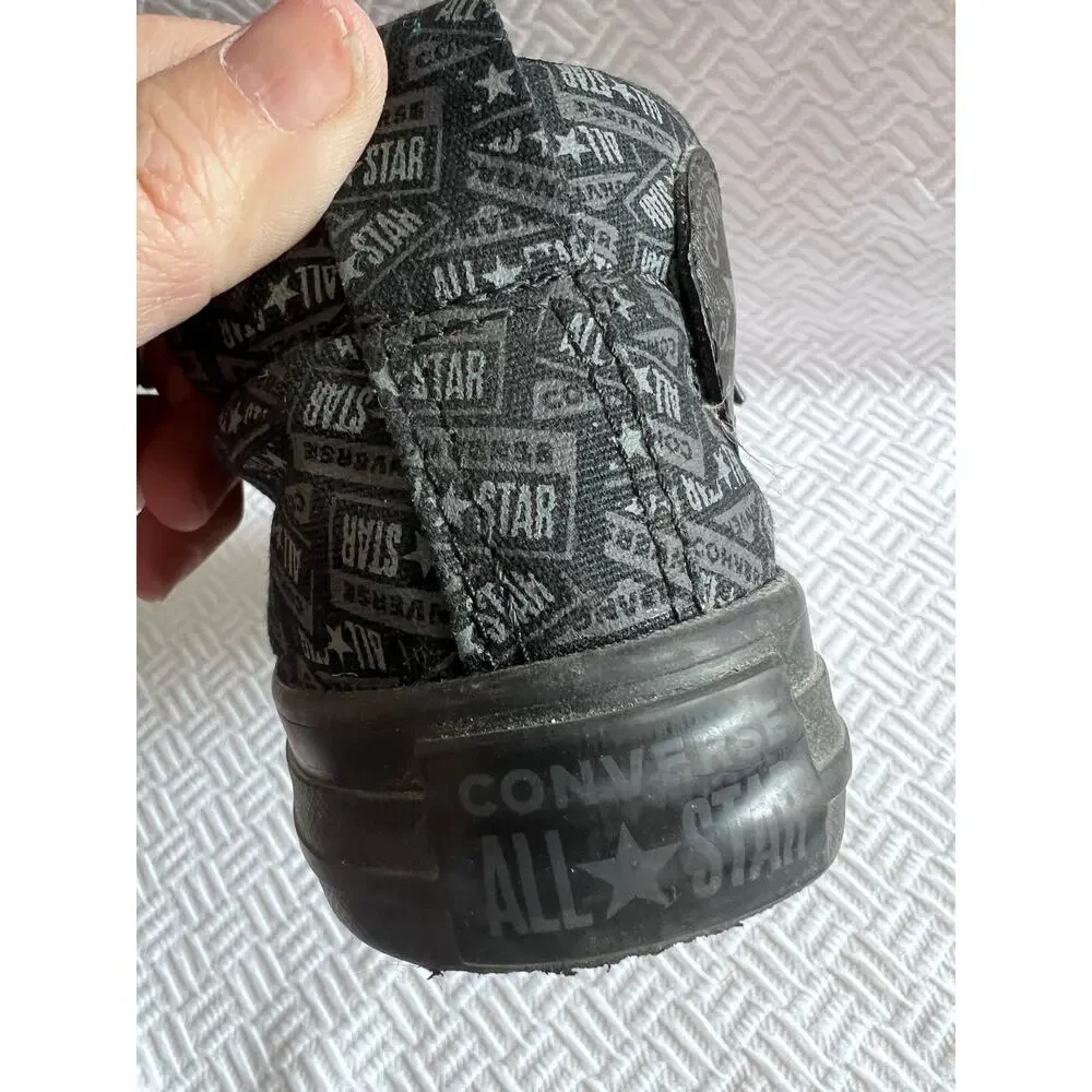 Converse Chuck Taylor All Star Street Black Gray Youth Sz 13 License Plate